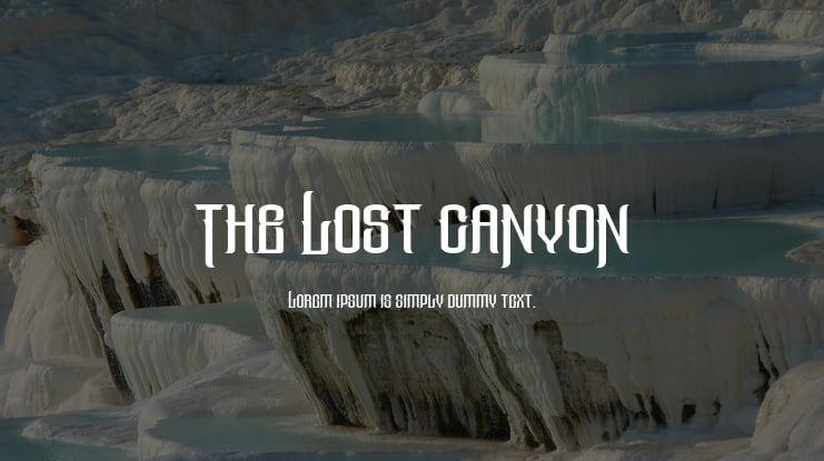 The Lost Canyon Font Family