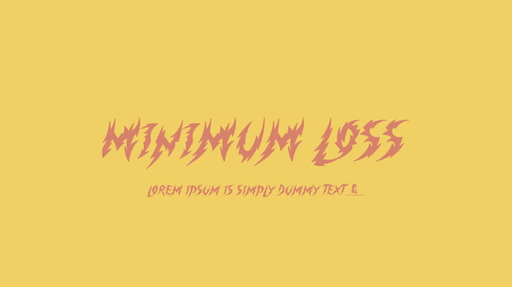 Minimum Loss Font