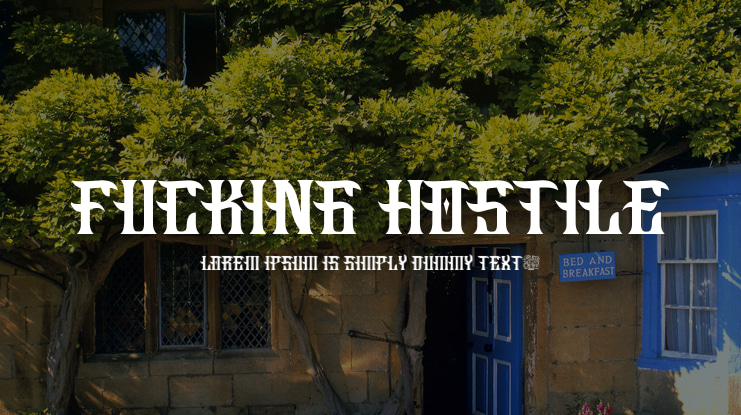 Fucking Hostile Font