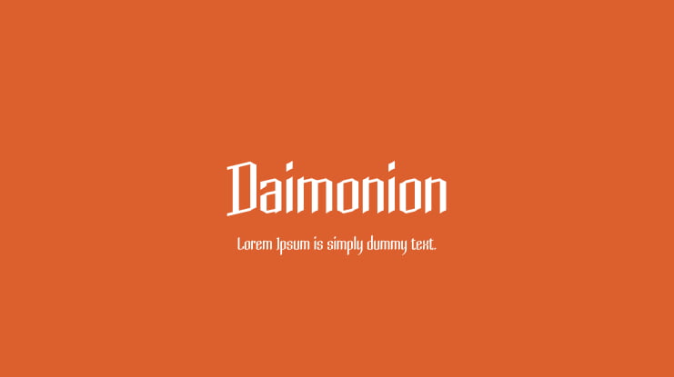 Daimonion Font