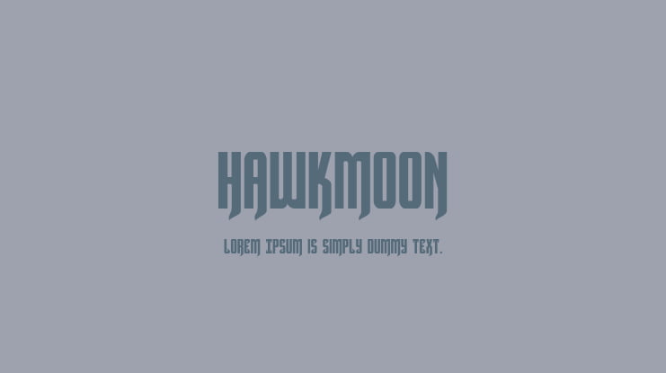 Hawkmoon Font Family