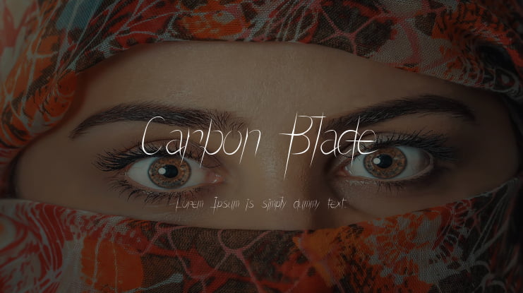 Carbon Blade Font