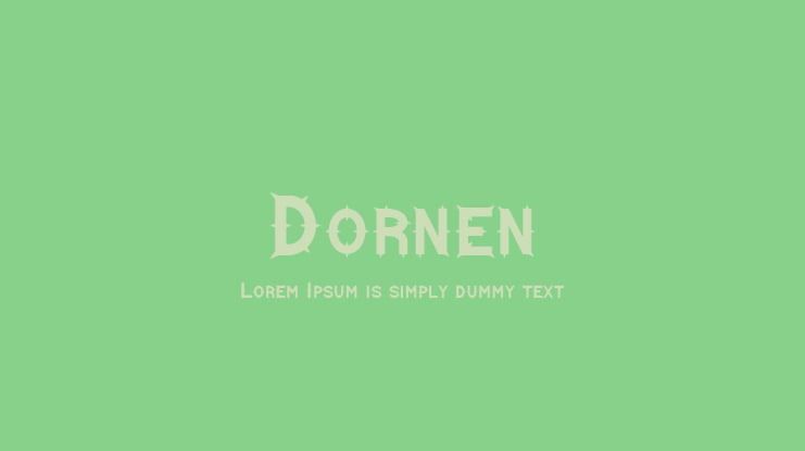 Dornen Font