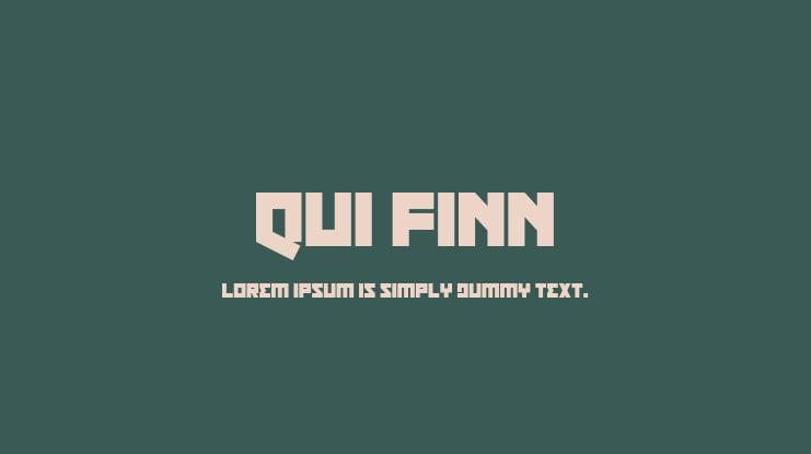 Qui Finn Font