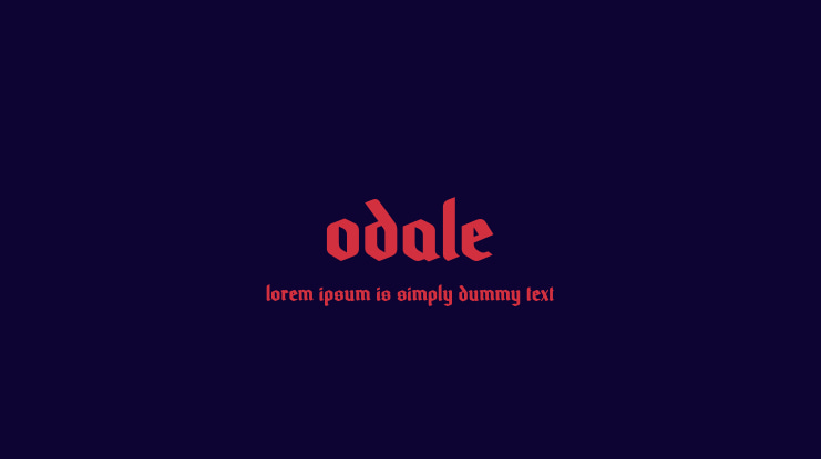 Odale Font