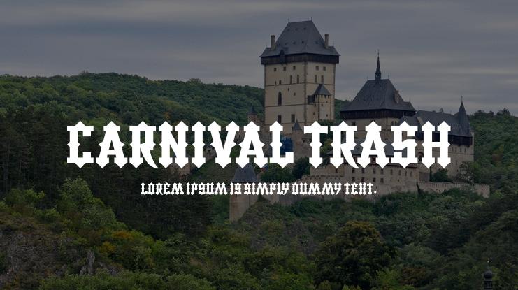 Carnival Trash Font