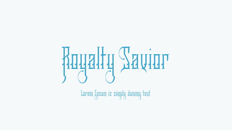 Royalty Savior Font