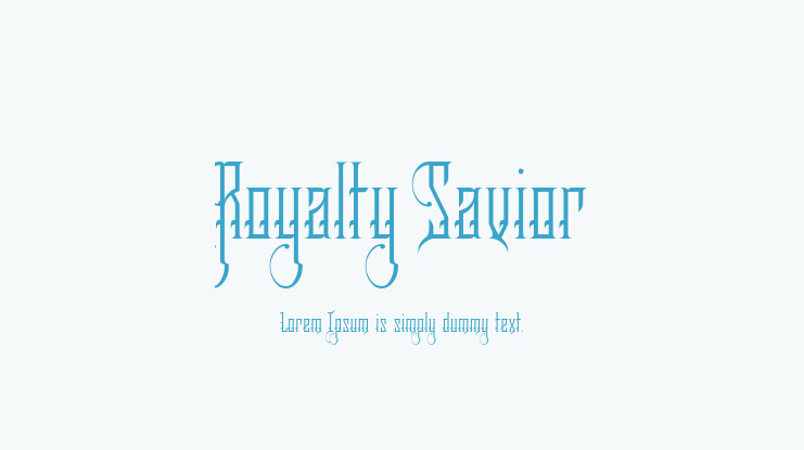 Royalty Savior Font