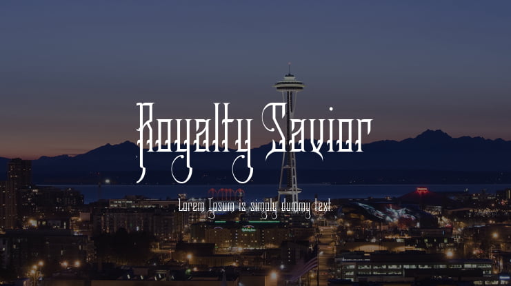 Royalty Savior Font