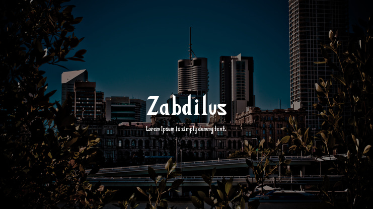 Zabdilus Font