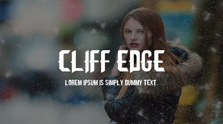 Cliff Edge Font