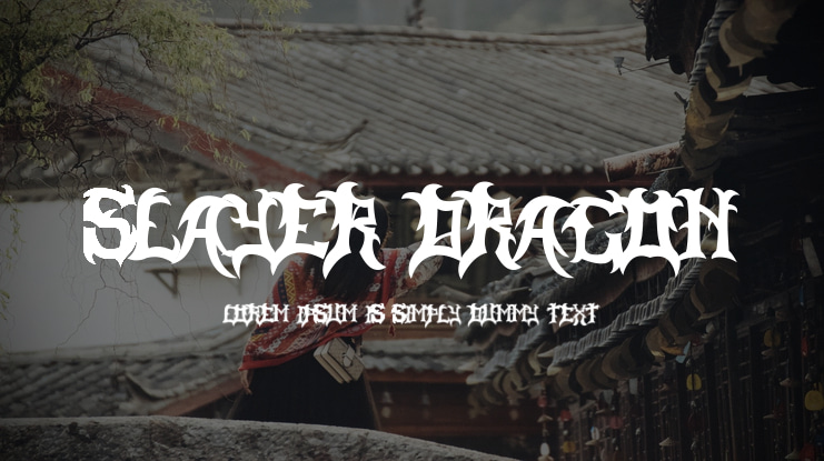 Slayer Dragon Font