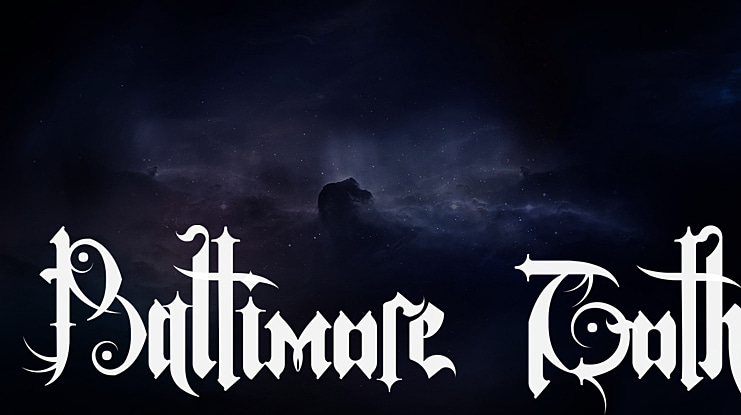Baltimore Goth Font