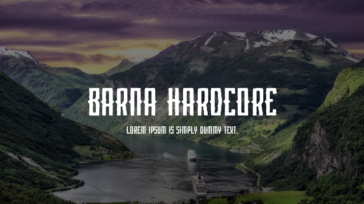 Barna Hardcore Font