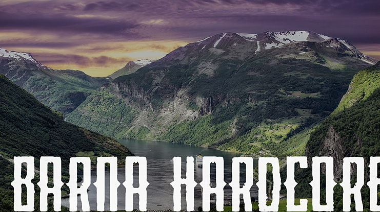 Barna Hardcore Font