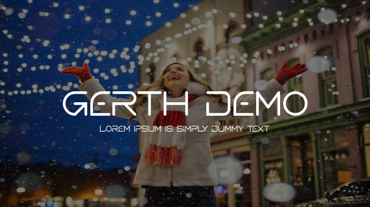 Gerth Demo Font Family
