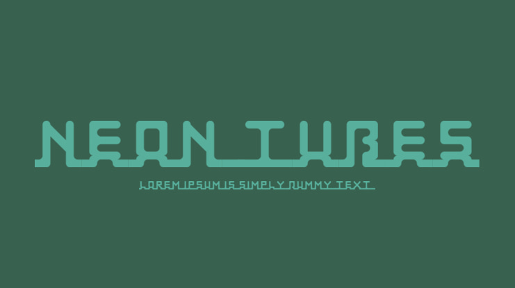 Neon Tubes Font