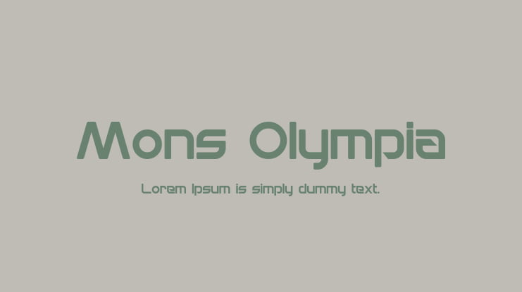 Mons Olympia Font Family