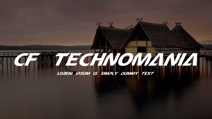 CF TechnoMania Font