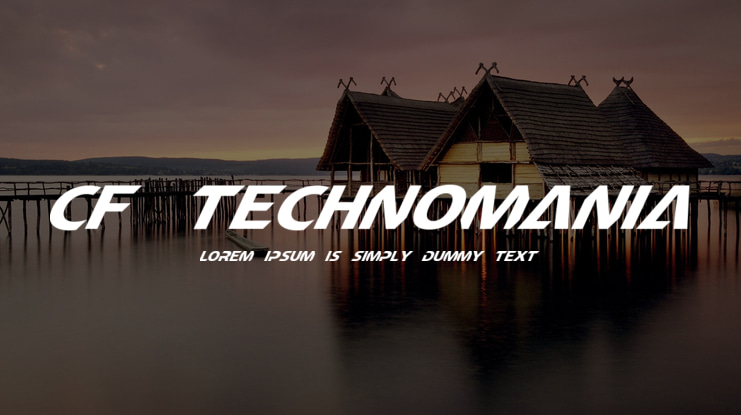 CF TechnoMania Font