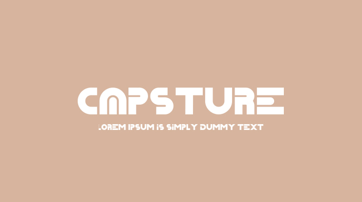 Capsture Font