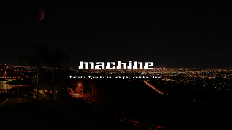 machine Font