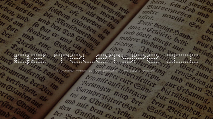 QZ Teletype II Font