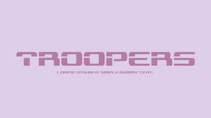 Troopers Font Family