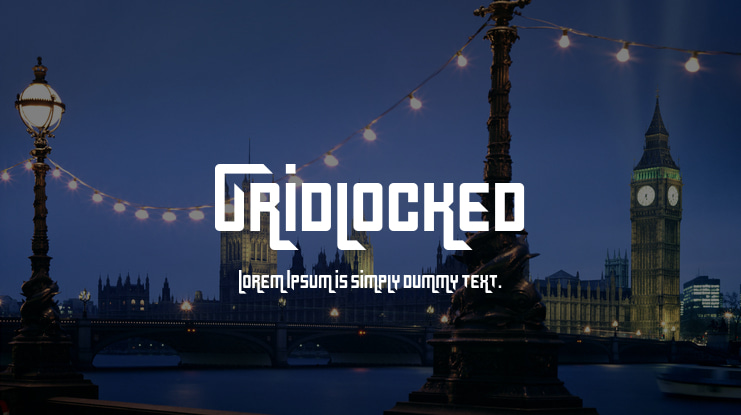 Gridlocked Font