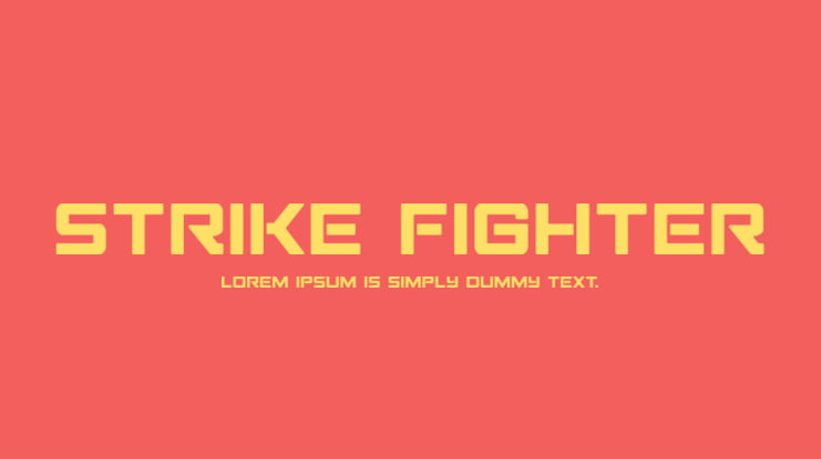 Strike Fighter Font Family