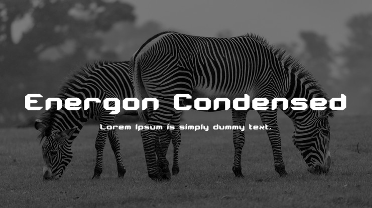 Energon Condensed Font Family