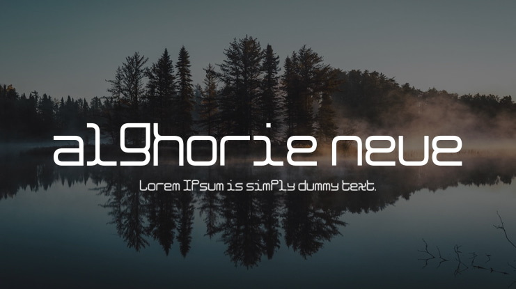 alghorie neue Font
