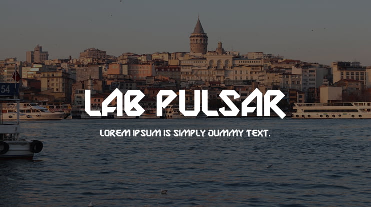 Lab Pulsar Font