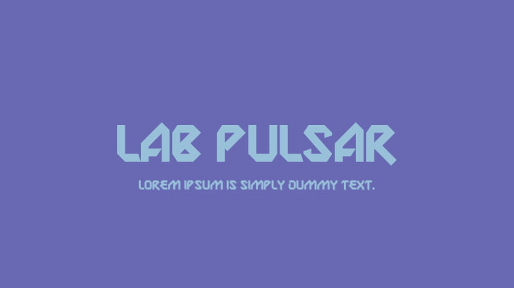 Lab Pulsar Font