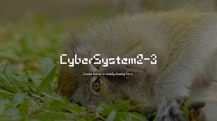 CyberSystem2-3 Font