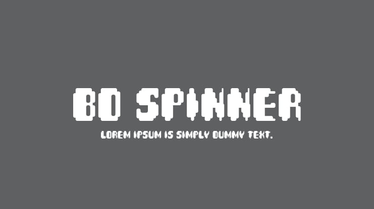 BD Spinner Font