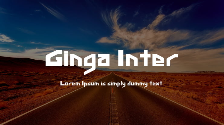 Ginga Inter Font