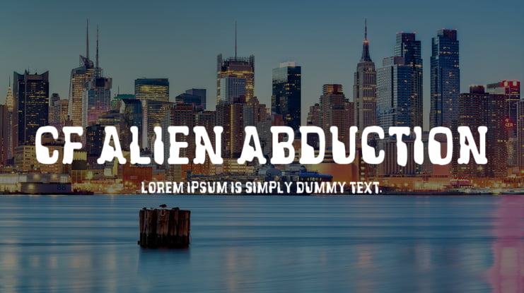 CF Alien Abduction Font