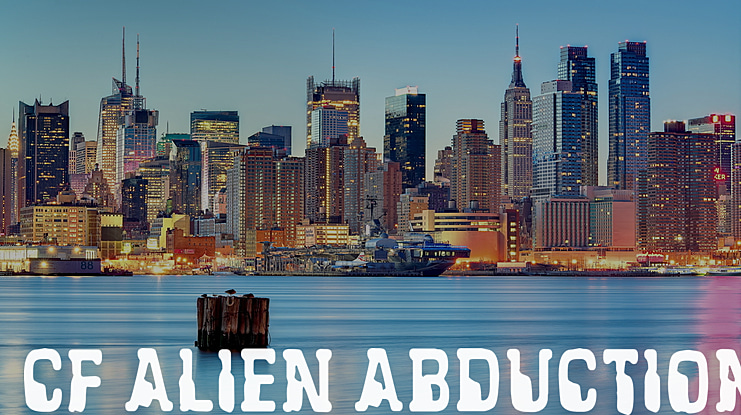 CF Alien Abduction Font