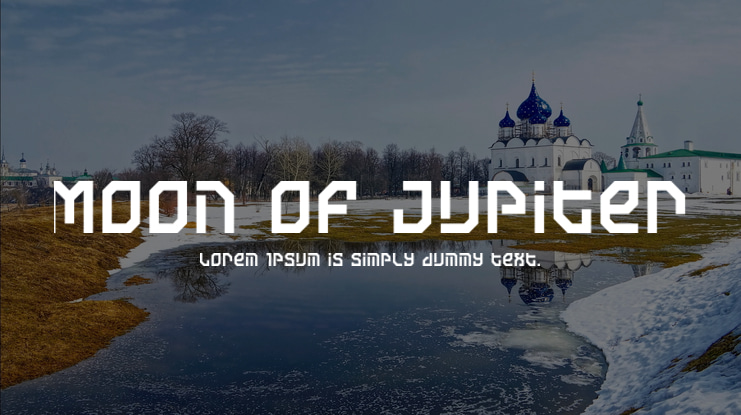 Moon of Jupiter Font