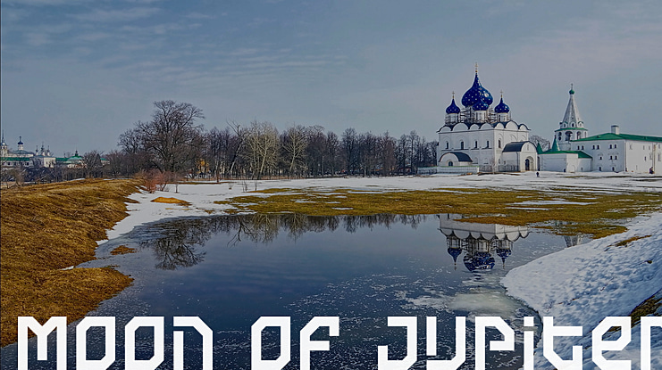Moon of Jupiter Font
