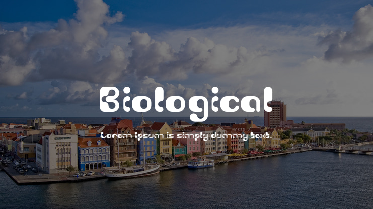 Biological Font Family
