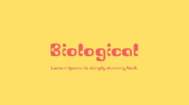 Biological Font Family