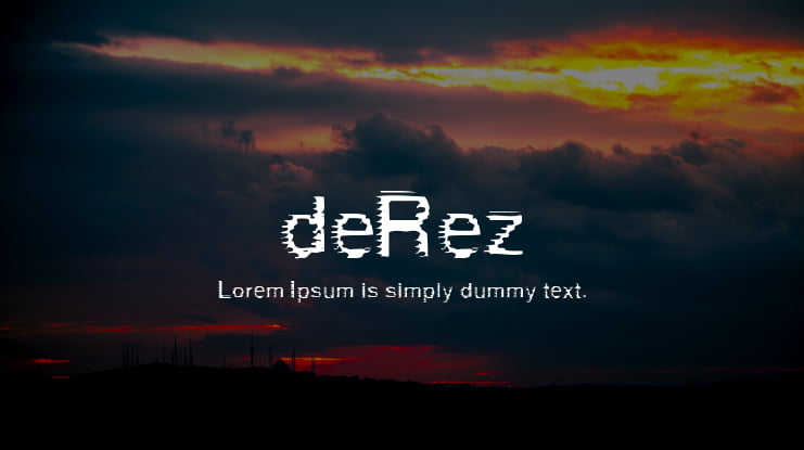 deRez Font