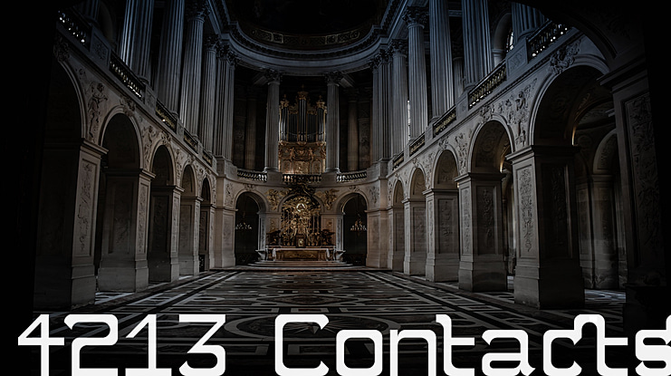 4213 Contacts Font