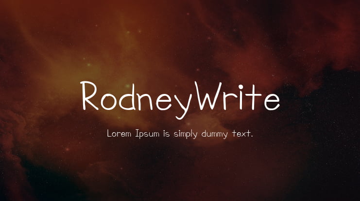 RodneyWrite Font Family