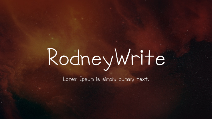 RodneyWrite Font Family