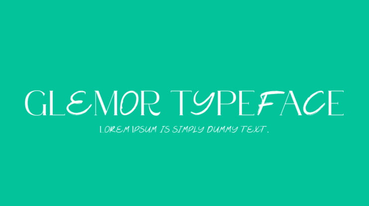 Glemor Typeface Font