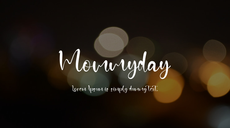 Mommyday Font