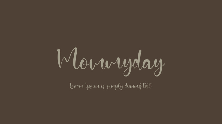 Mommyday Font